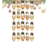 Générique Guirlande Lumineuse LED À Piles Noël | Lumières Boule à Neige Festives,Décoration Fête pour Jardin Clôture Fenêtre Patio