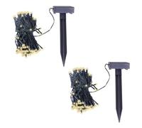 Générique Guirlande Lumineuse Solaire LED 2 pcs Blanc Chaud,Maison & Jardin, Décorations, Décorations de Noël & saisonnières, Éclairage de Noël, (Poids 0.9KG)