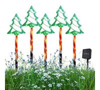 Générique Guirlande Lumineuse Solaire Noël Extérieur - Guirlande Lumineuse Solaire Extérieure | 5 Pièces Éclairage d'Ambiance Étanche pour Allée Jardin Terrasse Fête Hiver