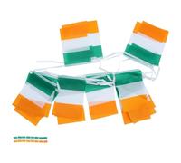 Générique Guirlande pour Décoration Extérieure Résistante à Décoloration de Drapeaux Irlandais en Polyester de Fête Saint Patrick, Design Simple et Gain de Place