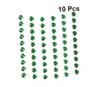 Générique Guirlande Saint-Patrick en PET 10 Pièces Fanions Trèfle Verts Décoration Festive Intérieure et Extérieure pour Fête Irlandaise et Célébration Saint-Patrick