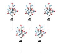 Générique Guirlande Solaire Drapeaux | 15x70cm Éclairage Extérieur LED Indépendant | Décor Jardin Étanche Chemin Lumineux | Illumination Festive Fêtes Terrasse