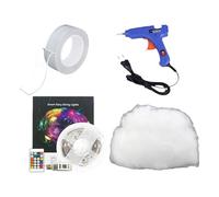 Générique Guirlandes Lumineuses Arbre De Noël - 5,0 m Imperméable Multi-Modes | Guirlandes De Noël Extérieur s De Coton,Pour Salon Chambre Bureau Ferme Fête Décorations Jardin Cour