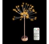 Générique Guirlandes Lumineuses Chaudes | Rechargeable Par USB Décorations De Noël Chaleureuses,Lampe De Table Sans Fil Nid Et Fleurs,Pour Fêtes Anniversaire Dîner Intérieur Extérieur Chambre