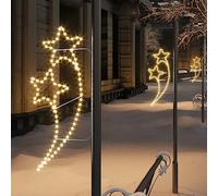 Générique Guirlandes Lumineuses en Forme d'étoile 2 pcs Blanc Chaud,Éclairage de Noël,2.8KG-343318
