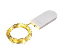 Générique Guirlandes lumineuses pour arbre de Noël | Petite guirlande lumineuse de 1 mètre - Guirlande LED blanc chaud pour Noël, anniversaire, fête et décoration d'intérieur.