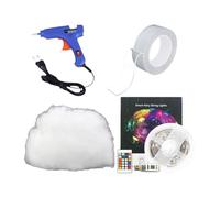 Générique Guirlandes Lumineuses Pour Sapin De Noël Extérieur,5,0 m Imperméable Multi-Modes,Lumières Scintillantes Arbre De Noël - Pour Décoration Intérieure Salon Bureau École Jardin Cour Terrasse