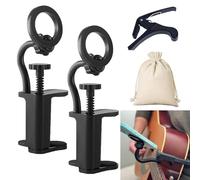 Générique Guitar Or Ukulele Magnetic Phone Holder, Explainout Phone Holder for Guitar, Adjustable Cell Mount, for Live Broadcast Teaching Video Recording (2pcs)
