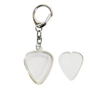 Générique Guitar Pick Case,Porte-Médiator Portable avec Porte-Clés,Accessoire de Musique Transparent pour Guitaristes | pour École Maison Voyage Spectacles Quotidien