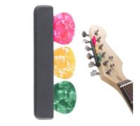 Générique Guitar Pick Holder - Plectrum Holder Box for Electric, Acoustic, Bass, Ukulele | Anti-Slip TPU Pick Slot, Adhesive Backing | Holds 3 Picks (0.046-0.15mm) | Includes 3 Random Color Picks