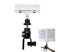 Générique Guitar Sheet Holder, Flexible Clamp, Musical Note Clip, Multifunctional Paper Clamp, Durable Design, Easy to Use, for Guitar, Performance, Music Practice, Lesson Accessory