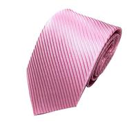 Générique Guitare Basse hommes cravate partie cravate cravate rayée classique tissée cravate Longue Running (Pink, One Size)