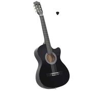 Générique Guitare découpée Classique Occidentale avec 6 Cordes Noir 38",Arts & Loisirs, Loisirs & Arts créatifs, Instruments de Musique, Instruments à Cordes, Guitares, Noir (Poids 2.3KG)