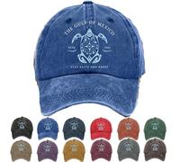 Générique Gulf of Mexico Hat Sea Turtle Hat, Gulf of Mexico 1550 Baseball Cap Men Women Cap Unisex (Blue)