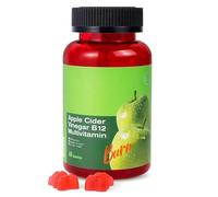 Générique Gummies de vinaigre de cidre de Pomme B12 Multivitamine, zéro Sucre, végétalien, sans gélatine, sans OGM, sans Gluten,1PC