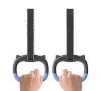 Générique Gymnastics Ring - ABS, 4.72in Workout Attachment Adjustable | Heavy-Duty Exercise Rings with Straps, Fitness Training Equipment for Home, Backyard, Playground, Calisthenics, Pull-up Bars