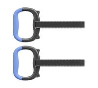 Générique Gymnastics Rings for Kids Set of 2 | ABS, Rubber, Nylon, 12cm Wide, Black | Pull Up Assist Rings with Adjustable Straps | Indoor Bodyweight Training Equipment