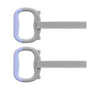 Générique Gymnastics Rings for Kids Set of 2 | ABS, Rubber, Nylon, 12cm Wide, Black | Pull Up Assist Rings with Adjustable Straps | Indoor Bodyweight Training Equipment