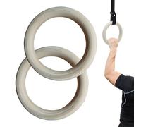 Générique Gymnastics Rings - Training Equipment, 2pc Fitness Grips for Home Exercise, Workout Tools with Adjustable Straps, Athletic Gear, Strength Rings for Playground Practice, Indoor Conditioning