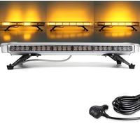 Générique Gyrophare Barre Multifonction Stroboscopique 56 Led Orange 15 Flash E-Marque LED - Rampe Gyrophare Led de Sécurité