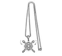 Générique Haches de valknut vikings Bouclier Croix de barbare collier pour hommes Mythologie nordique Collier de gladiateur Chevalier médiéval Bijoux