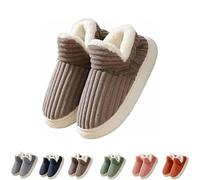 Générique Hadanceo Sunshine Cloud Slippers, Hadanceo Thickened Plush Slipper, Pluffibrand Slippers for Women Mens (Khaki,9-10 Women/8-8.5 Men)
