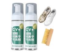 Générique Haibus Foam Sneaker Cleaner Set, Shoe Cleaner With Cleaning Brush, Rich Foam, Deep Clean, Reduce Aging for Shoes (2Set)