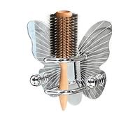 Générique Hair Brush Holder Wall Mount | 12x7x11cm Hairband Wall Organizer | No Punching Adaptable Comb Storage Shelf, Effortless Installation Butterfly Shape Hair Ring Organizer for Dressing Area
