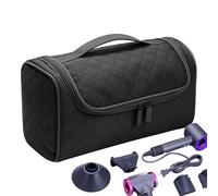 Générique Hair Dryer Bag, Hair Accessories Organizer, Large Capacity Travel Case with Hook, Toiletry Carrying Organizer, Curling Iron, Airstraight Attachment, Hair Accessories Organizer for Travel
