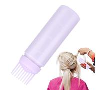 Générique Hair Dye Comb Bottle - Empty Root Applicator with Comb Teeth Design, Refillable Bottle | Professional Coloring Tool for Scalp Application, Hair Salon, and Home DIY Use