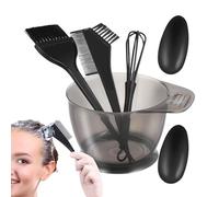 Générique Hair Dying Kit,Mixing Bowl Tint Comb - 5 pcs Brush and Set, Coloring Applicator Brushes, Ear Cover, Dye Brush, Tools
