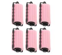 Générique Hair Rollers en Mousse Rose sans Chaleur pour Cheveux, 6pcs, Protection sans Dommage, pour Usage Professionnel Domicile