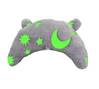Générique Half Donut Pillow, Calming Neck Support Cushion for Pets, Glowing Washable Pillow for Cats and Dogs, Joint Pressure Soft Bed Accessory, Comfortable Travel Or Home Sleep Aid