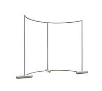 Générique Half Round Garment Rack, Freestanding Clothing Display Rack Creative Curved Combination Clothes Rack Heavy-Duty Commercial Garment Organizer for Retail Clothing Stores(150x150cm)