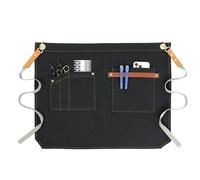 Générique Half Waist Server Smock - 30x50cm Water Polyester for Fast Paced Service, Adjustable Side Tie Closure with Durable Fabric, Uniform Protection Gear for Restaurant Apartment Farmhouse