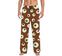 Générique Halloween Accessoires Garçon Pantalon décontracté pour Homme, d avec Cordon de Serrage et Poches, Coupe décontractée Confortable, Tissu Doux Respirant, idéal la Maison Bonnet Fille(Brun,L)