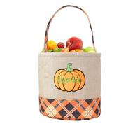 Générique Halloween Baskets, Festive Candy Tote Bags, 13.77x9.84in Cute Handle Buckets, Lightweight Reusable Design, Treat Storage Containers for Home, Fireplace, Mall, Window Display, Living Room
