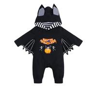 Générique Halloween Bebe Deguisement, Ailes De Chauve Souris Bandeaux Cosplay Halloween FêTe Costume 0-24 Mois Nouveau-Né BéBé Deguisement Enfant 2 Ans Costume Sorciere Fille Enfant Chauve Souris
