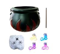 Générique Halloween Black Cauldron - PP Light Up Party Bowl Decoration