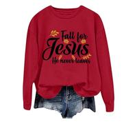 Générique Halloween Blouse Pharmacie Sweat-Shirt Ample à Capuche et col du Cou avec imprimé Lettre de Thanksgiving pour Femme Pull Rose(Rouge,3XL)