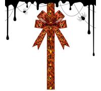Générique Halloween Bow Decoration Spooky Seasonal Party Sash Decor Display | Halloween Party Bows for Home Haunted House Cabinets Closet Front Door Porch Window Wall Cupboard