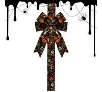Générique Halloween Bow Decoration Spooky Seasonal Party Sash Decor Display | Halloween Party Bows for Home Haunted House Cabinets Closet Front Door Porch Window Wall Cupboard
