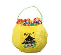 Générique Halloween Bucket, Candy Trick Or Treat Bag, Embroidered Festival Tote, Lightweight Design Outdoor Night Adventures Kids Family Cosplay Holiday Goodies Photo Prop