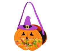 Générique Halloween Candy Bags, Trick Or Treat Sacks, Reusable Pumpkin Goody Totes, Non-Woven Fabric, Large Capacity, Reinforced Handles, Easy Carry, Festive Look, Perfect for Party, Treats, Events