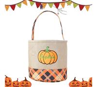 Générique Halloween Candy Baskets, Kids Treat Bags, 13.77x9.84in Festive Tote Buckets, Cute Handle Design, Reusable Storage for Living Room, Home, Fireplace, Mall, Window Display Decor