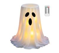 Générique Halloween Candy Bowl Stand - LED Ghost Porch Decor with Holder