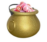 Générique Halloween Candy Bucket, Reusable Trick Or Treat Pot, Decorative Pumpkin Container Prop for Indoor Outdoor Halloween Events Party Decor, Kids Adults, 2.76x1.97x2.09 inches