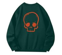 Générique Halloween Chasse Portefeuille Pull à Capuche Manches Longues et imprimé 3D pour Homme Femme, Mode décontractée Vert(Dark Vert,3XL)