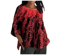 Générique Halloween Chemises Boutonnées Surdimensionnées pour Femmes Taille Plus T-Shirt Ample imprimé T Shirt Homme Humour Papa(Le Noir,XXL)