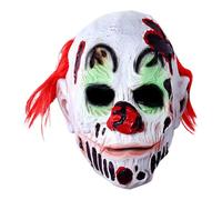 Générique Halloween Clown Latex Cover - Masque De Clown Effrayant Avec Cheveux Roux | Cosplay Headgear Mél-Clowns Face Masque Clowns Effrayants COVERS FACE COUVERT